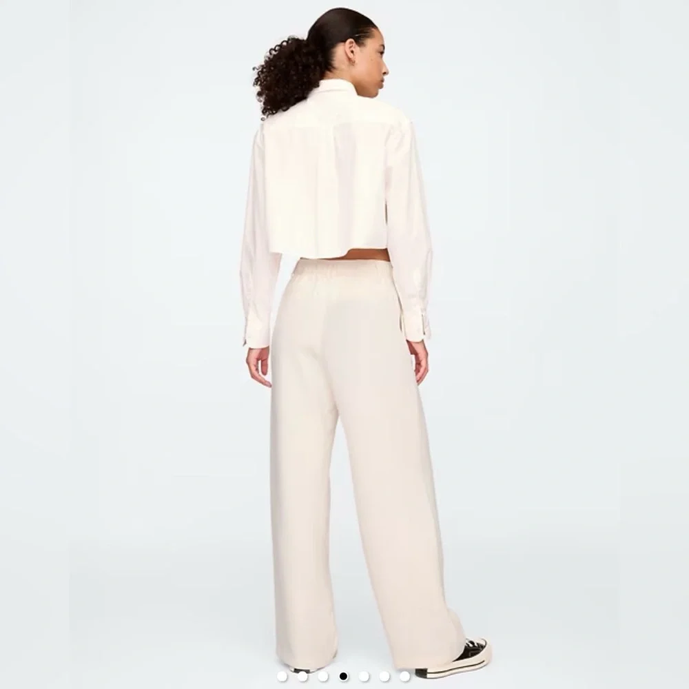 NWT Gap Easy Pant Birch White Trousers Women's Pants size 4 - Picture 3 of 5